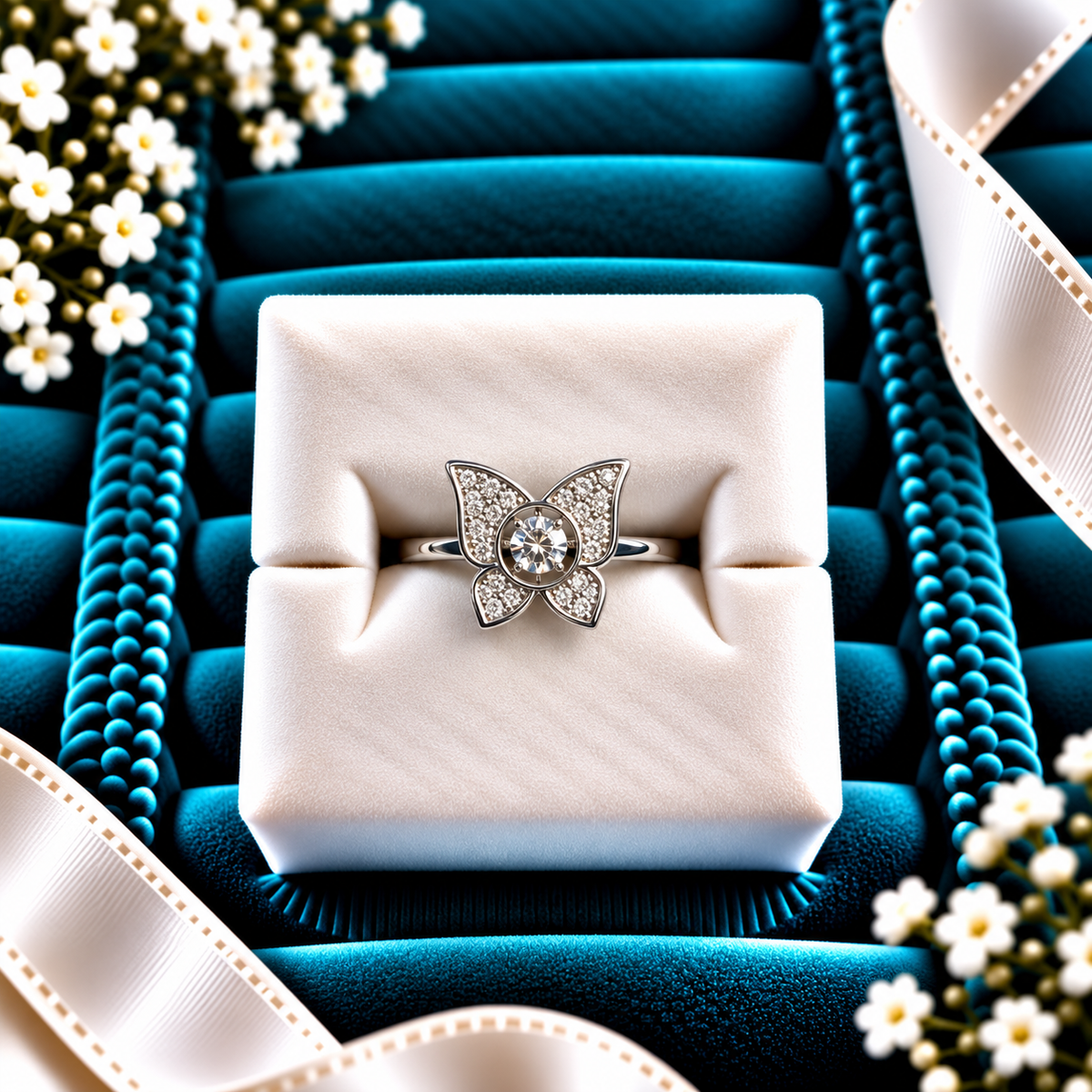 925 SILVER RING SIZE 6 GR266
