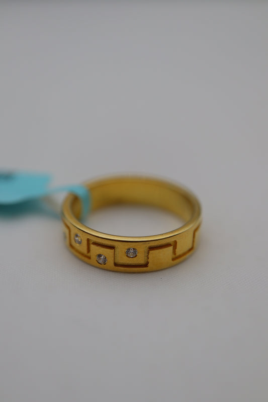 GOLD PLATED BAND SIZE 7 GPI084