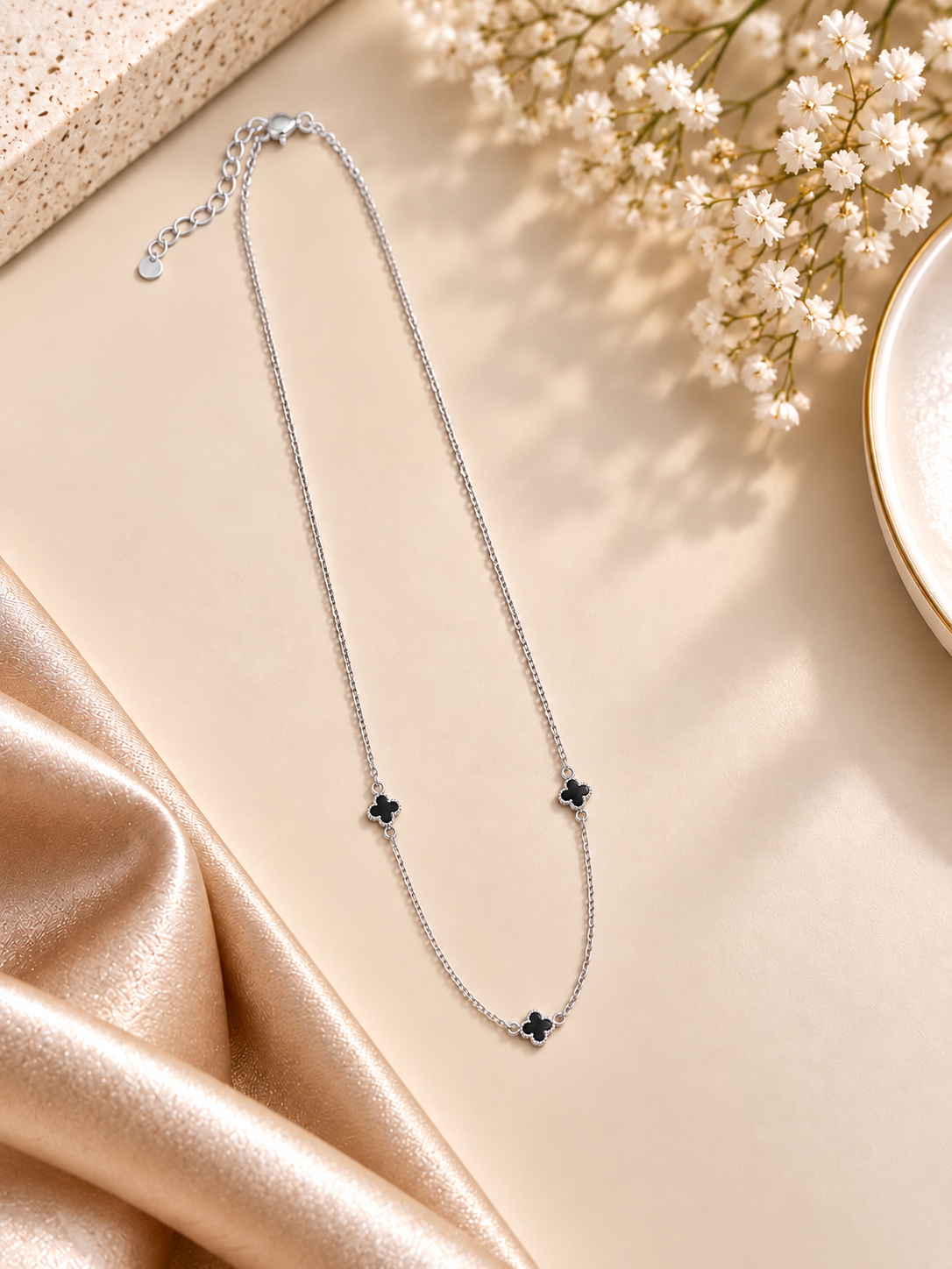 925 SILVER VANCLEEF PENDENT CHAIN RC085