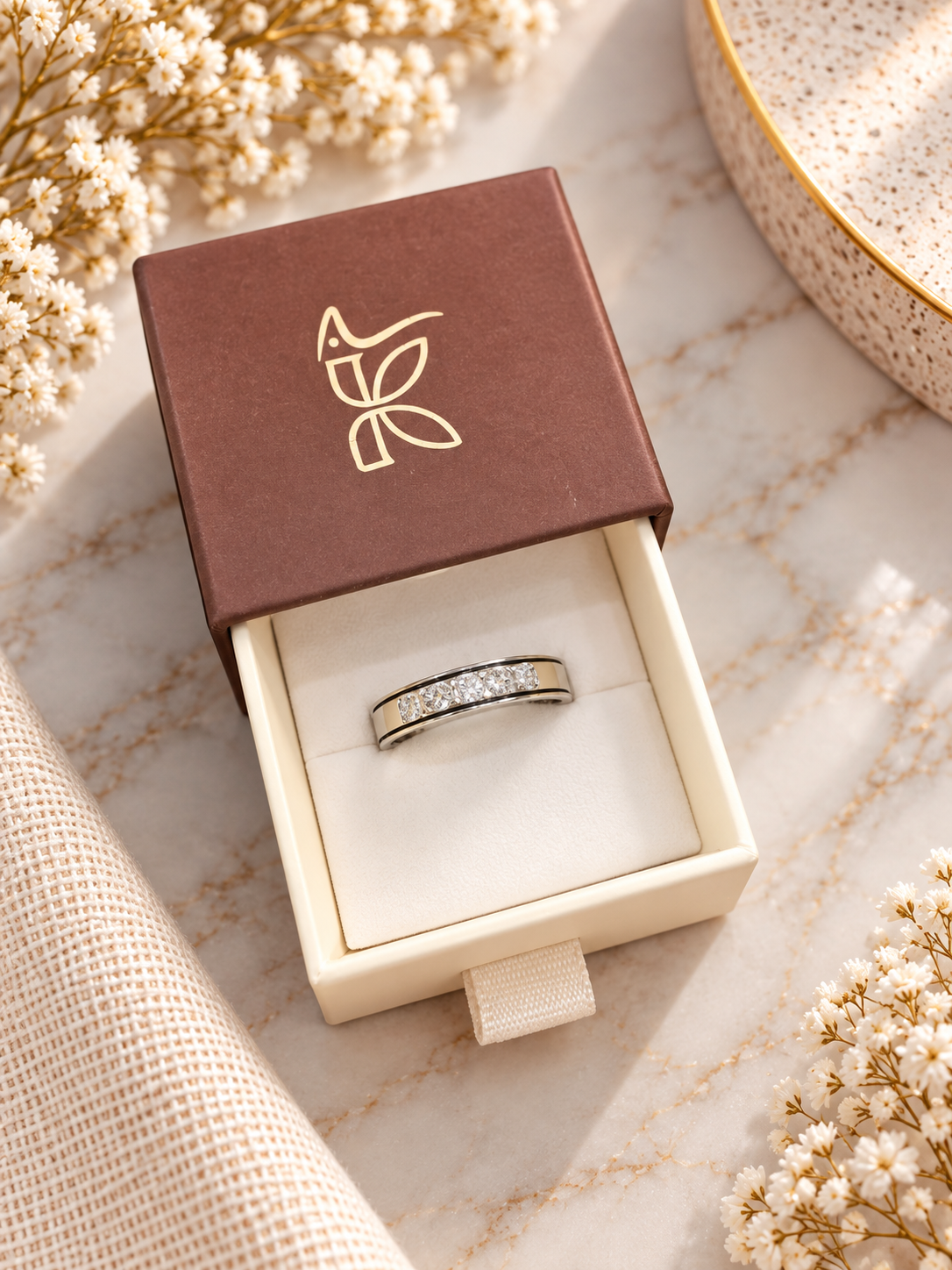925 SILVER BAND SIZE 10 BR156
