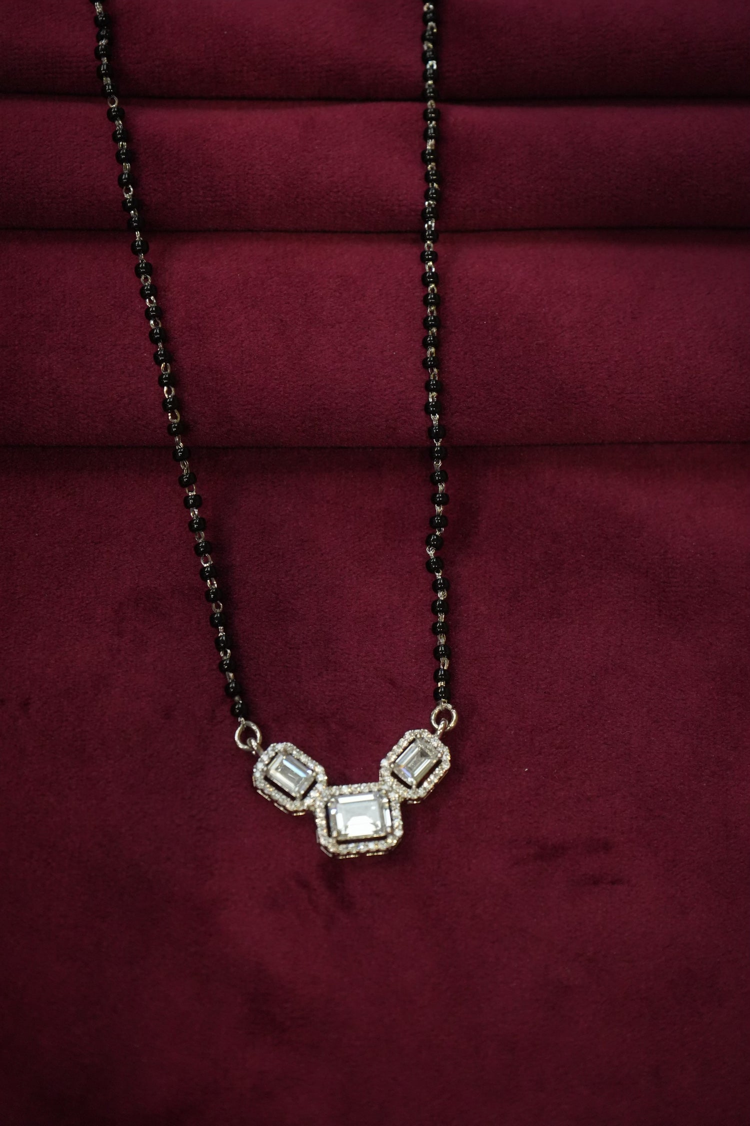 SILVER MANGALSUTRA MG014