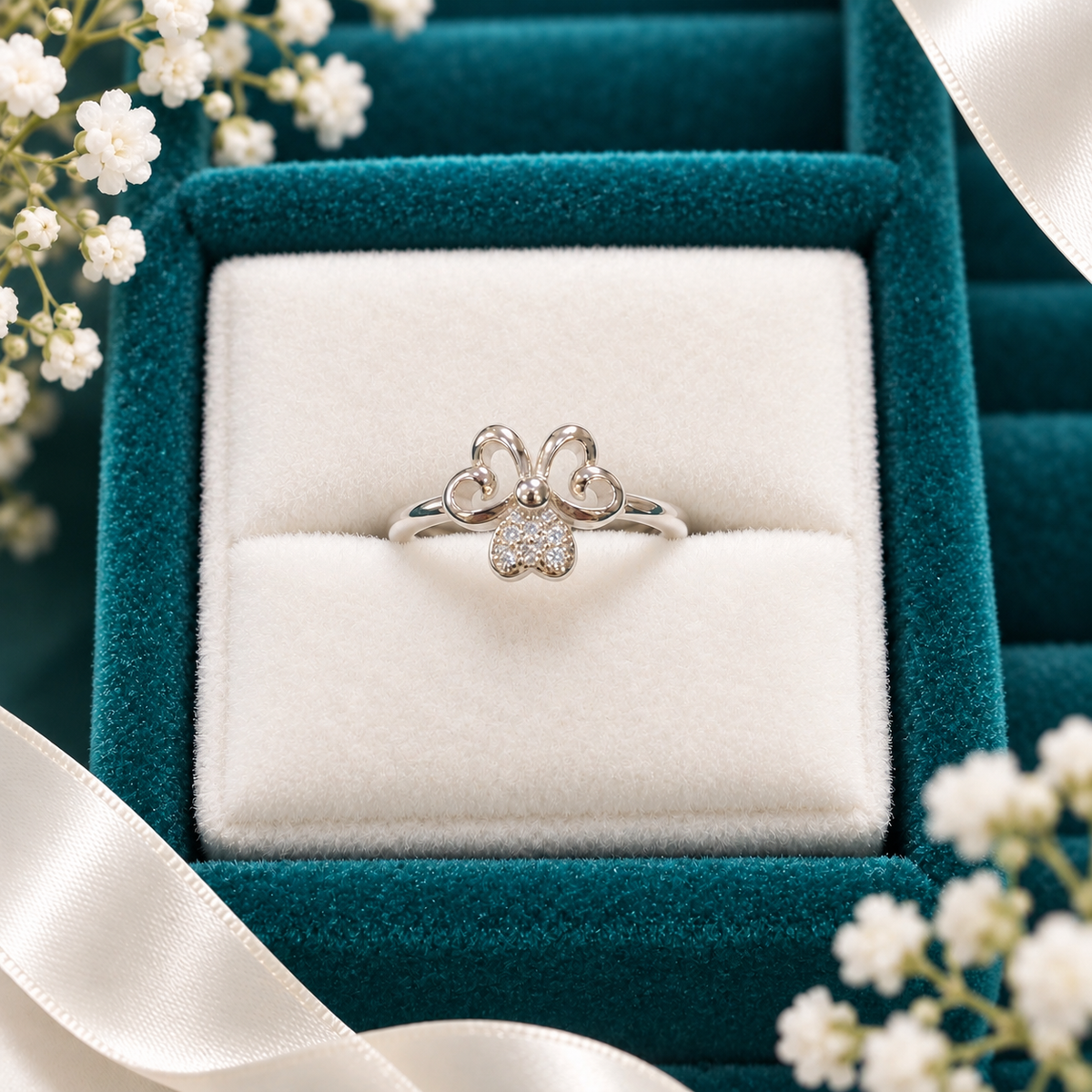 925 SILVER RING SIZE 5 GR148