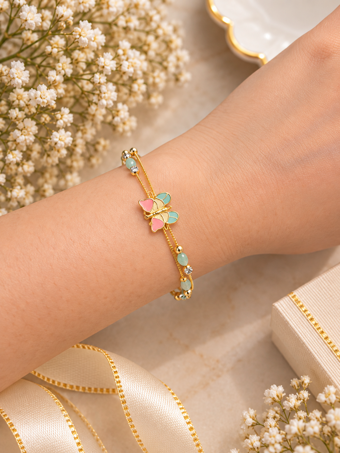 PURE SILVER GOLD PLATED BANGLE BRACELET GP371