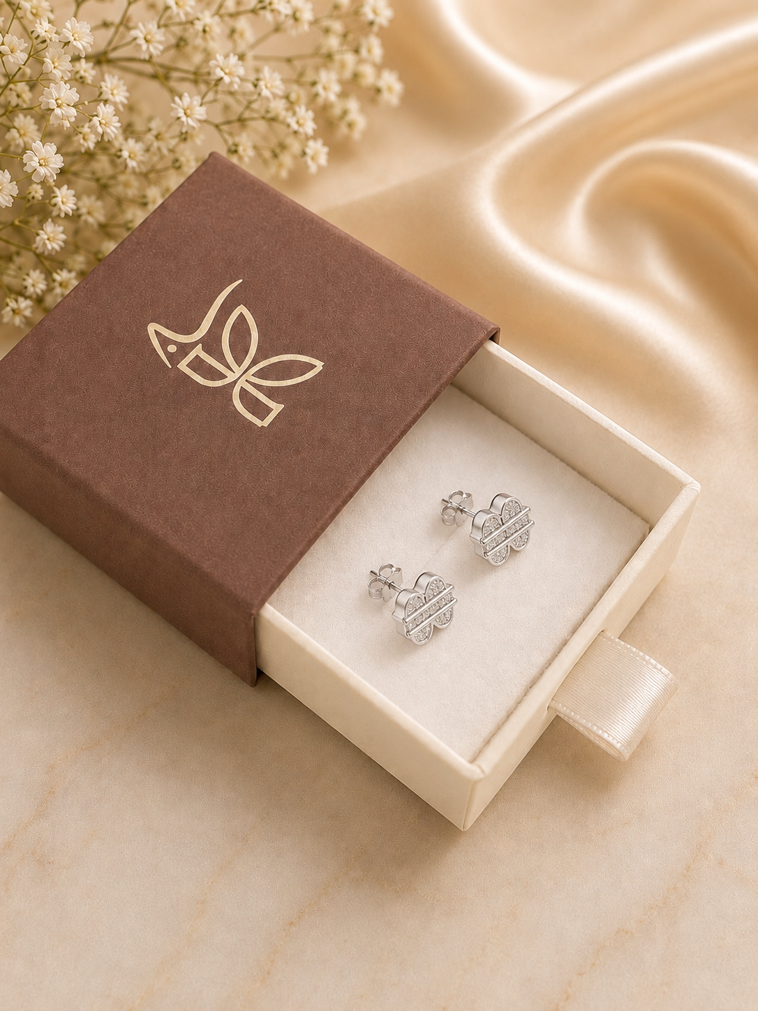925 SILVER DOLLAR SHAPED EARSTUDS GE083