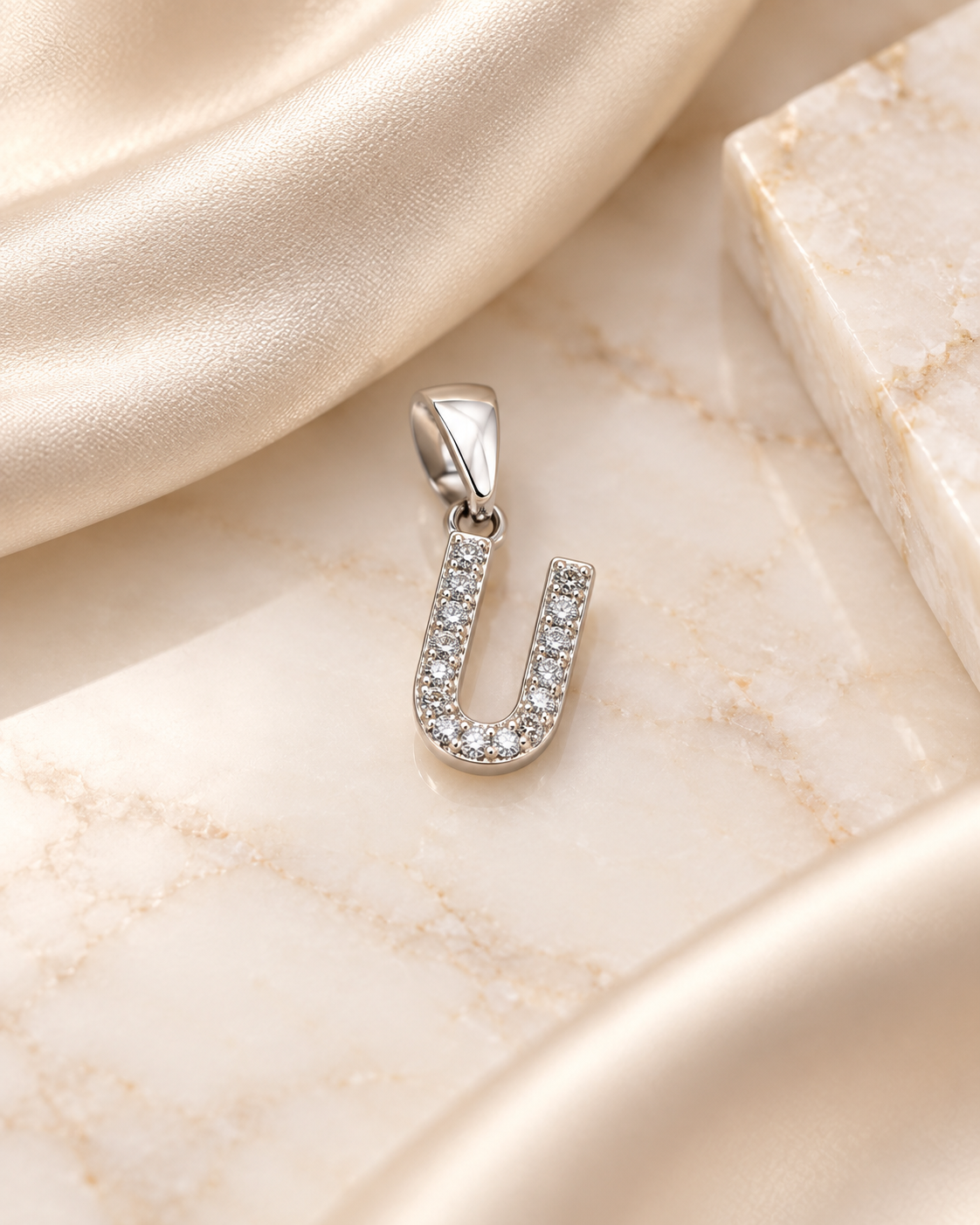 925 SILVER ALPHABET U PENDANT SP223