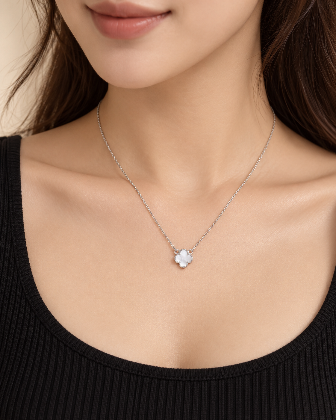 925 SILVER VANCLEEF PENDENT CHAIN RC075