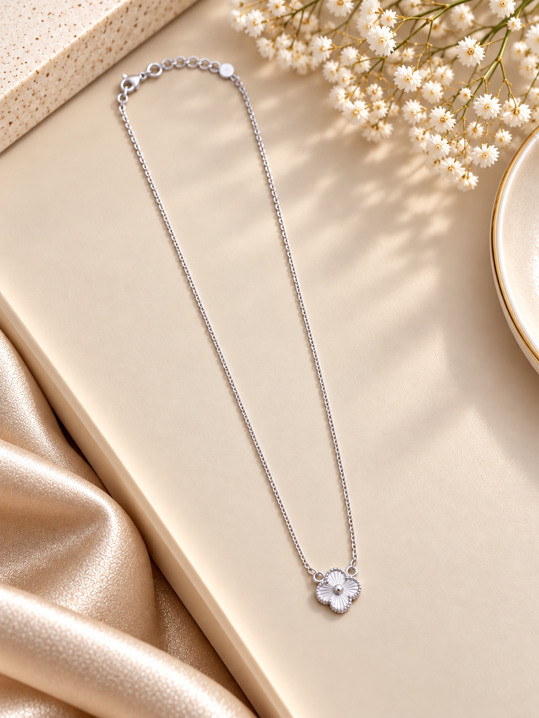925 SILVER VANCLEEF PENDENT CHAIN RC069