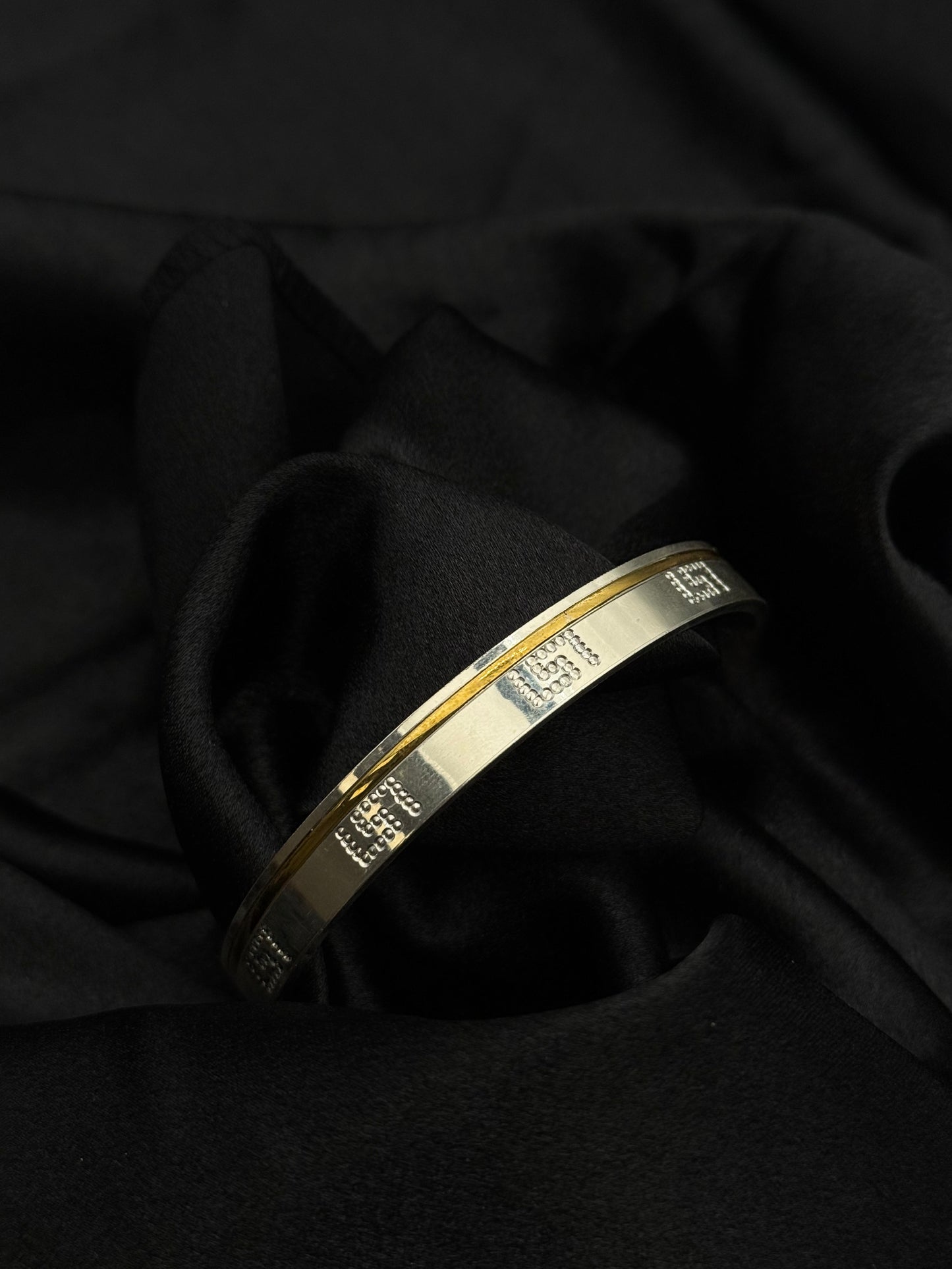 MENS SILVER KADDA SIZE 2.6 MK050