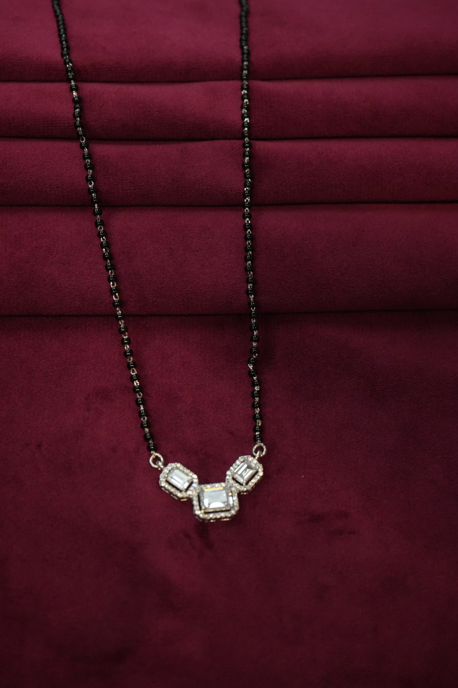 SILVER MANGALSUTRA MG014