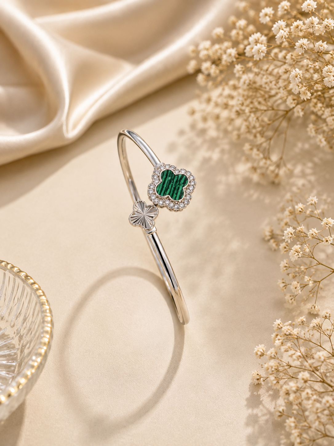 925 SILVER VANCLEEF BANGLE BRACELET GB177