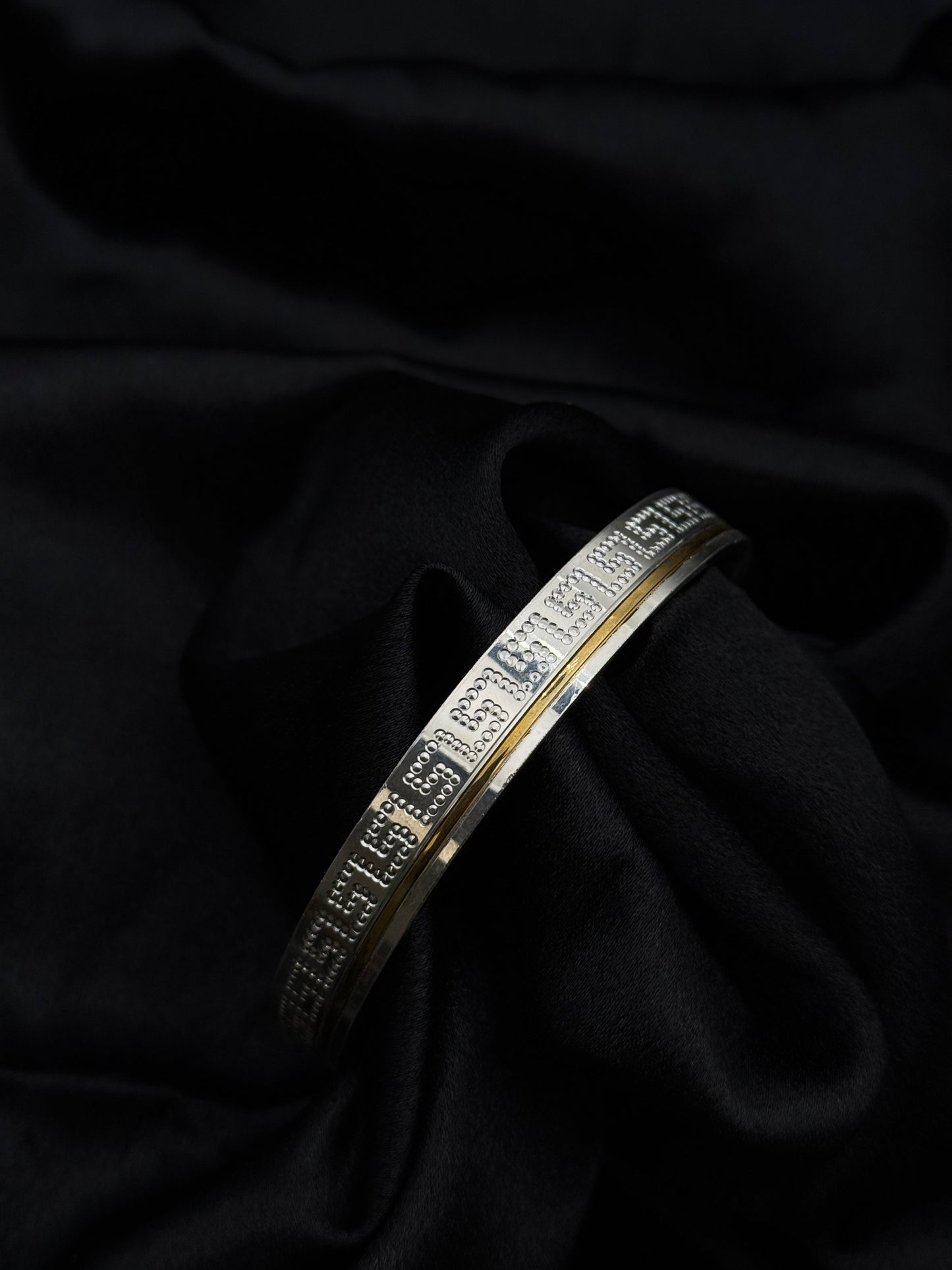 MENS SILVER KADDA SIZE 2.6 MK049