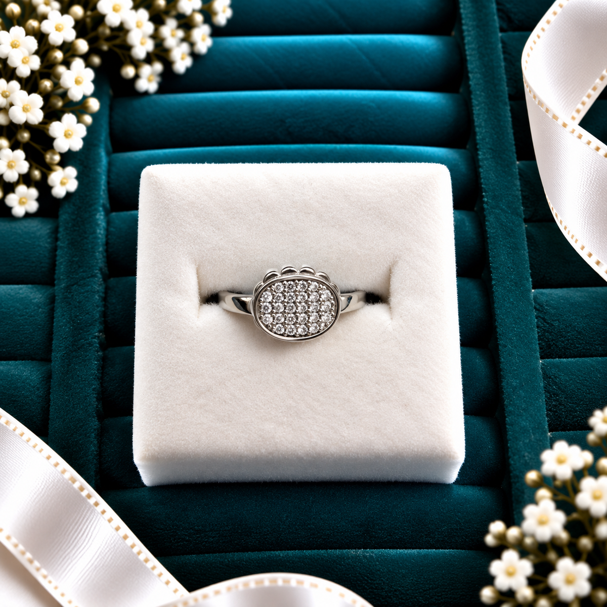 925 SILVER RING SIZE 6 GR217