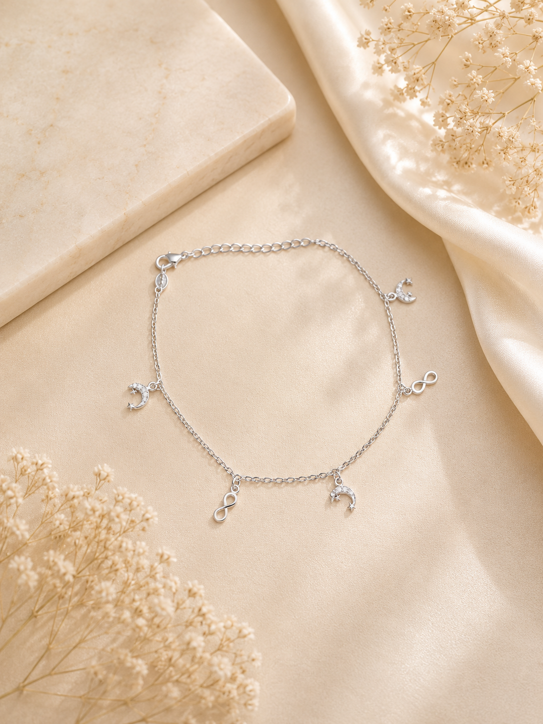 925 SILVER SINGLE ANKLET IA033