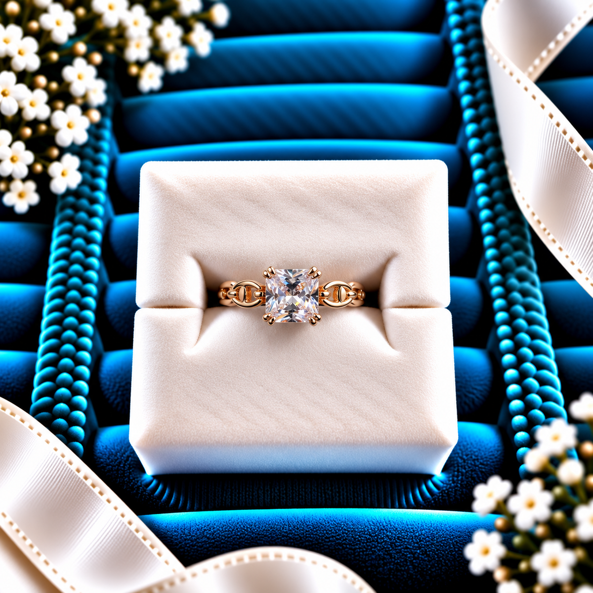 925 SILVER RING SIZE 6 GR369