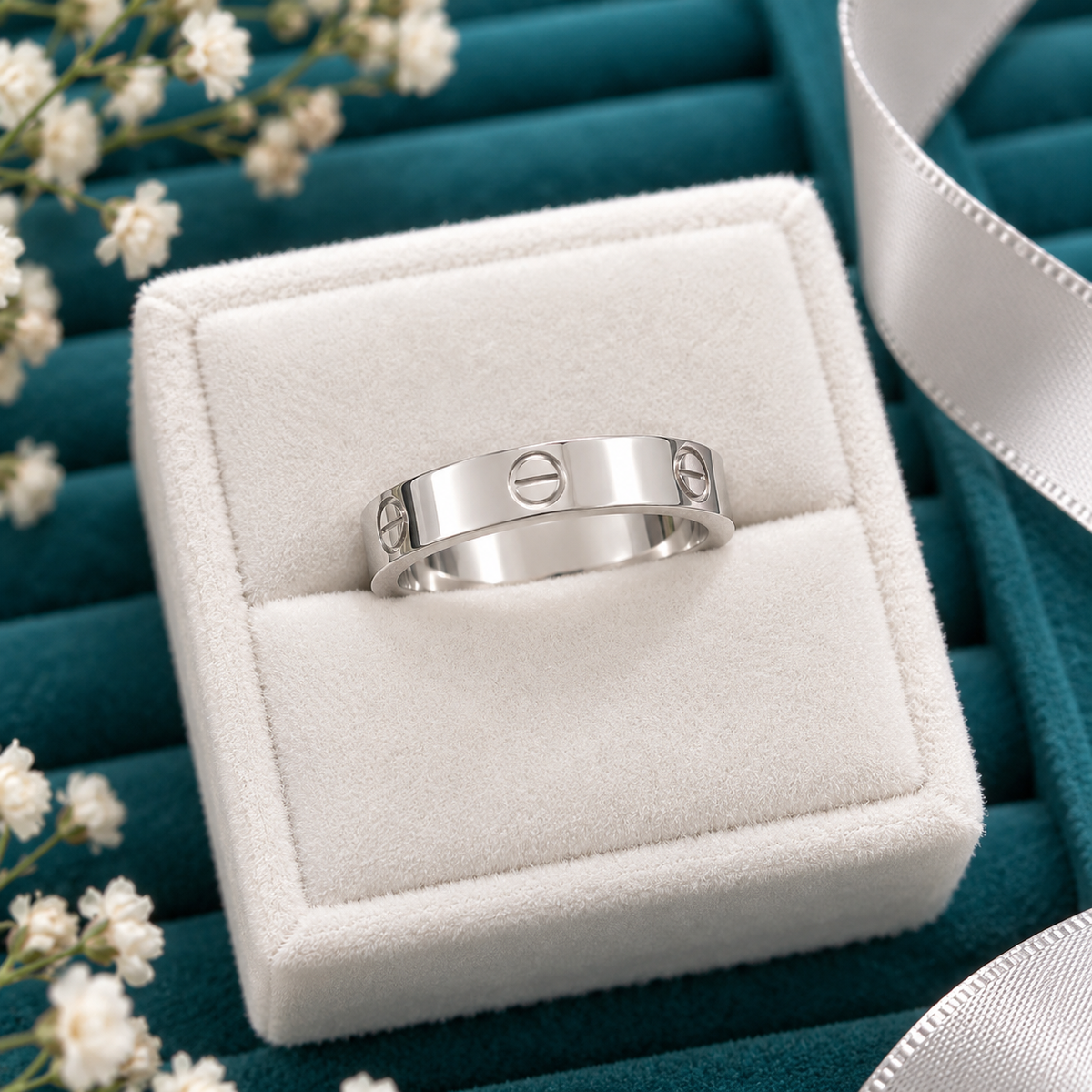925 SILVER RING SIZE 5 GR757