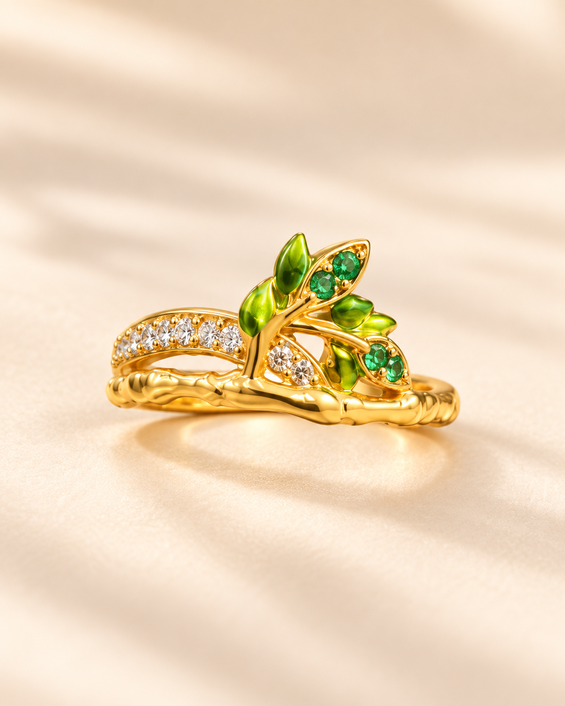 PURE SILVER GOLD PLATED RING SIZE 7 GP122