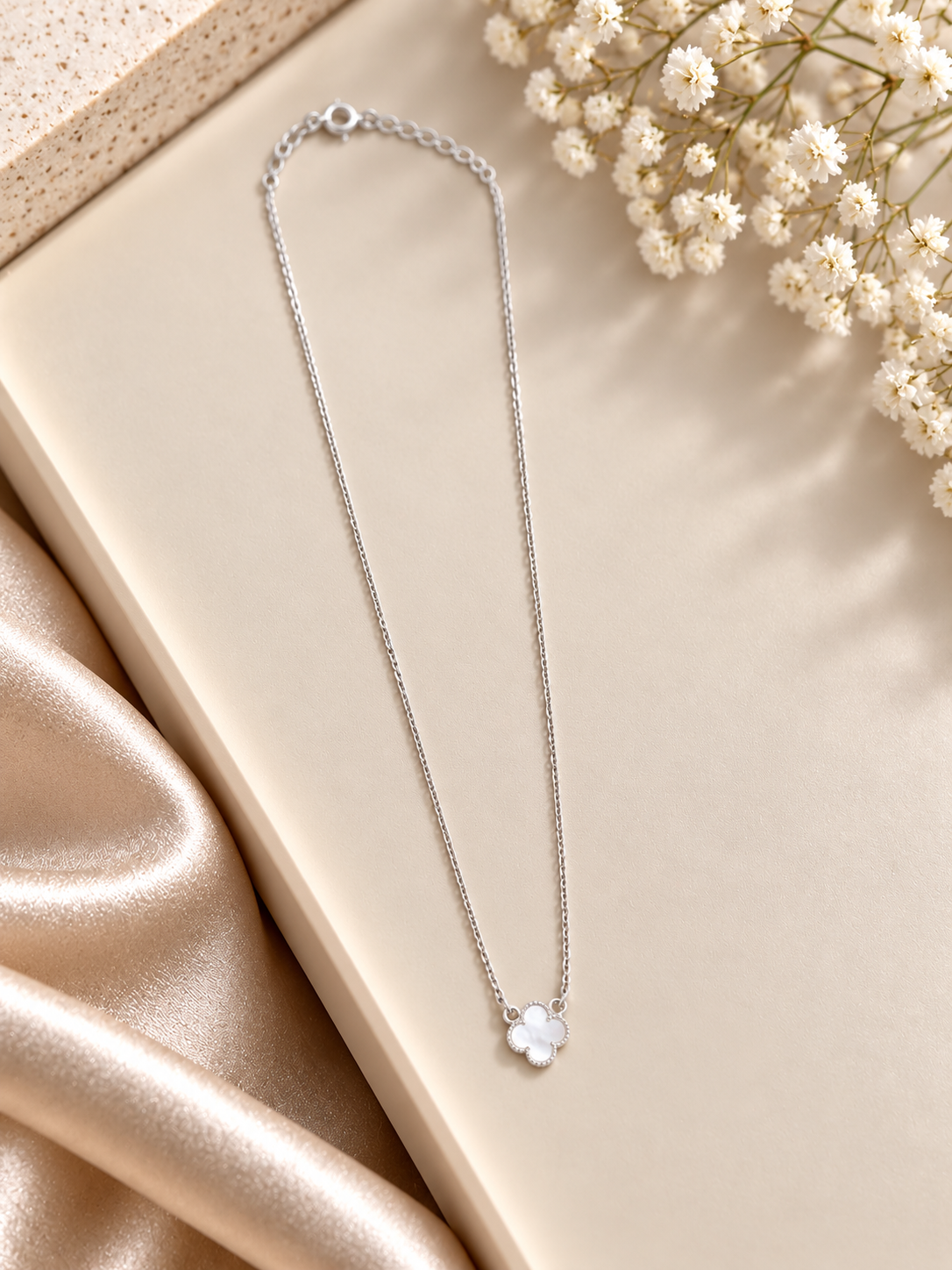 925 SILVER VANCLEEF PENDENT CHAIN RC075