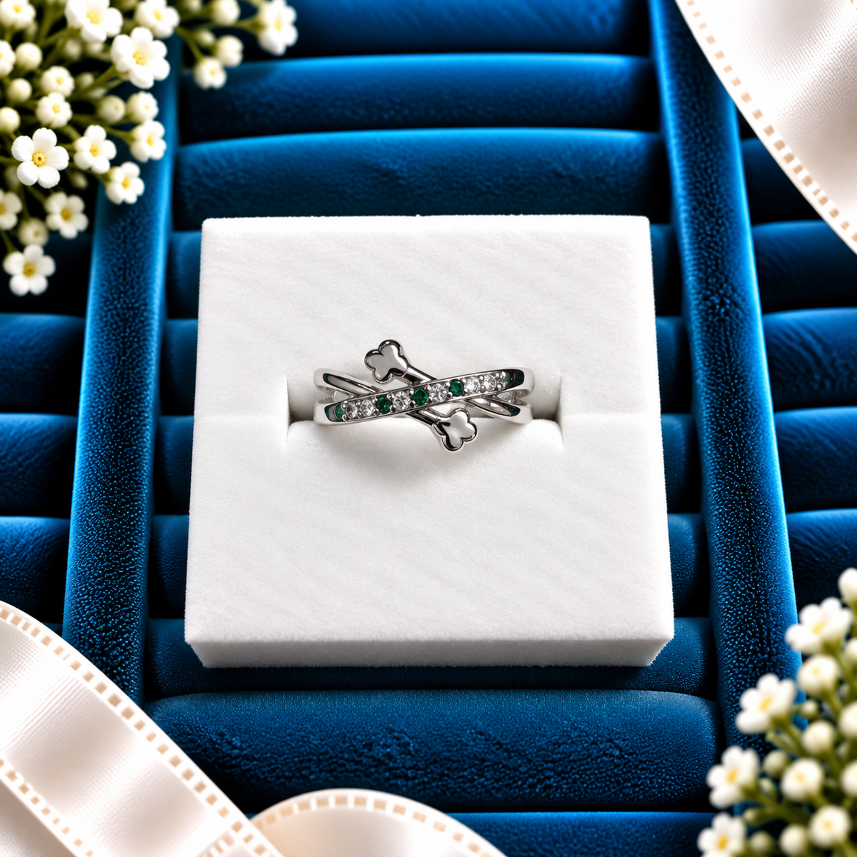 925 SILVER RING SIZE 5 GR171