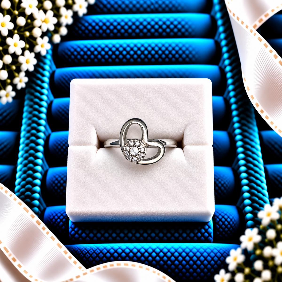 925 SILVER RING SIZE 6 GR297