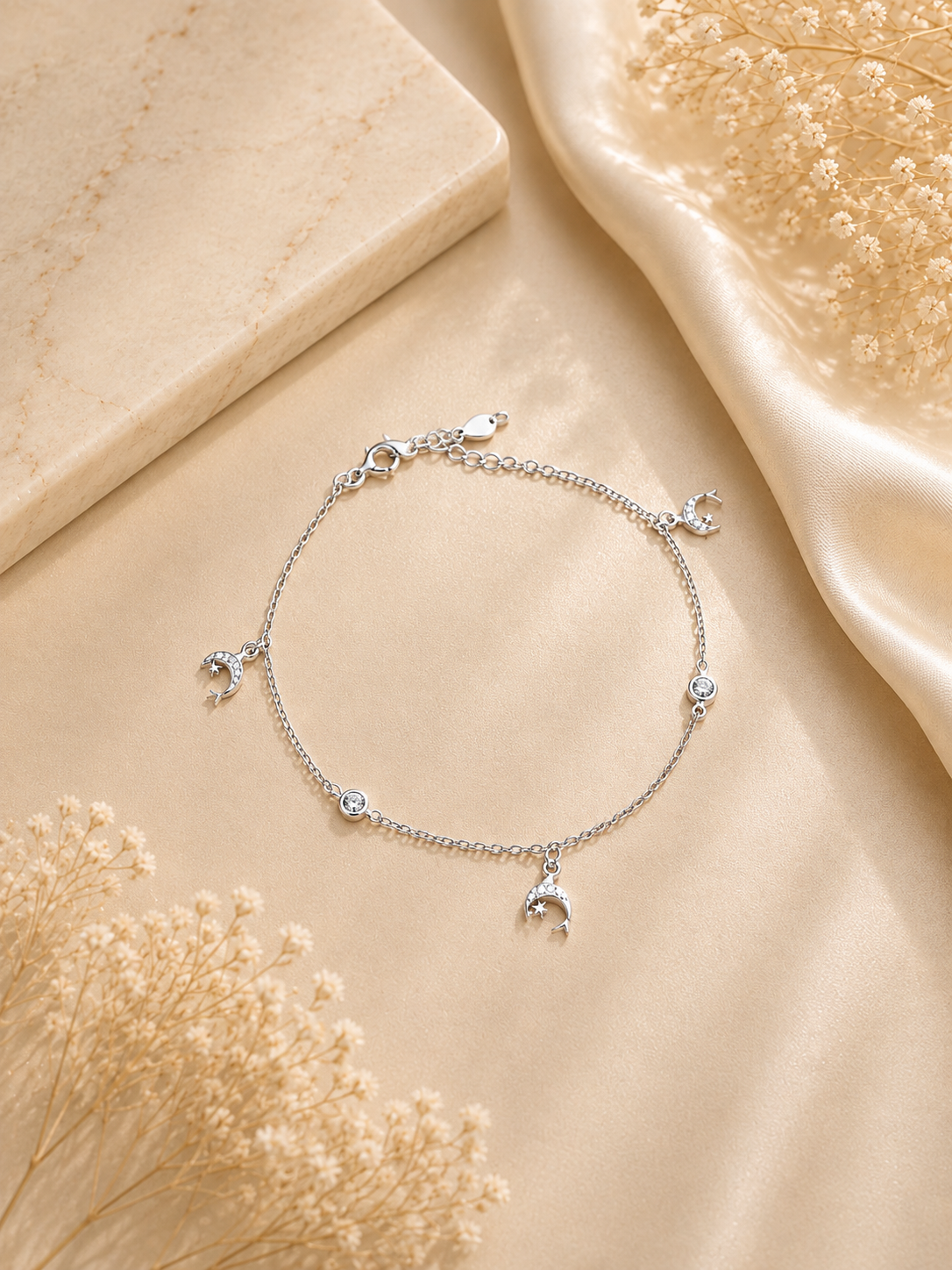 925 SILVER SINGLE ANKLET IA042
