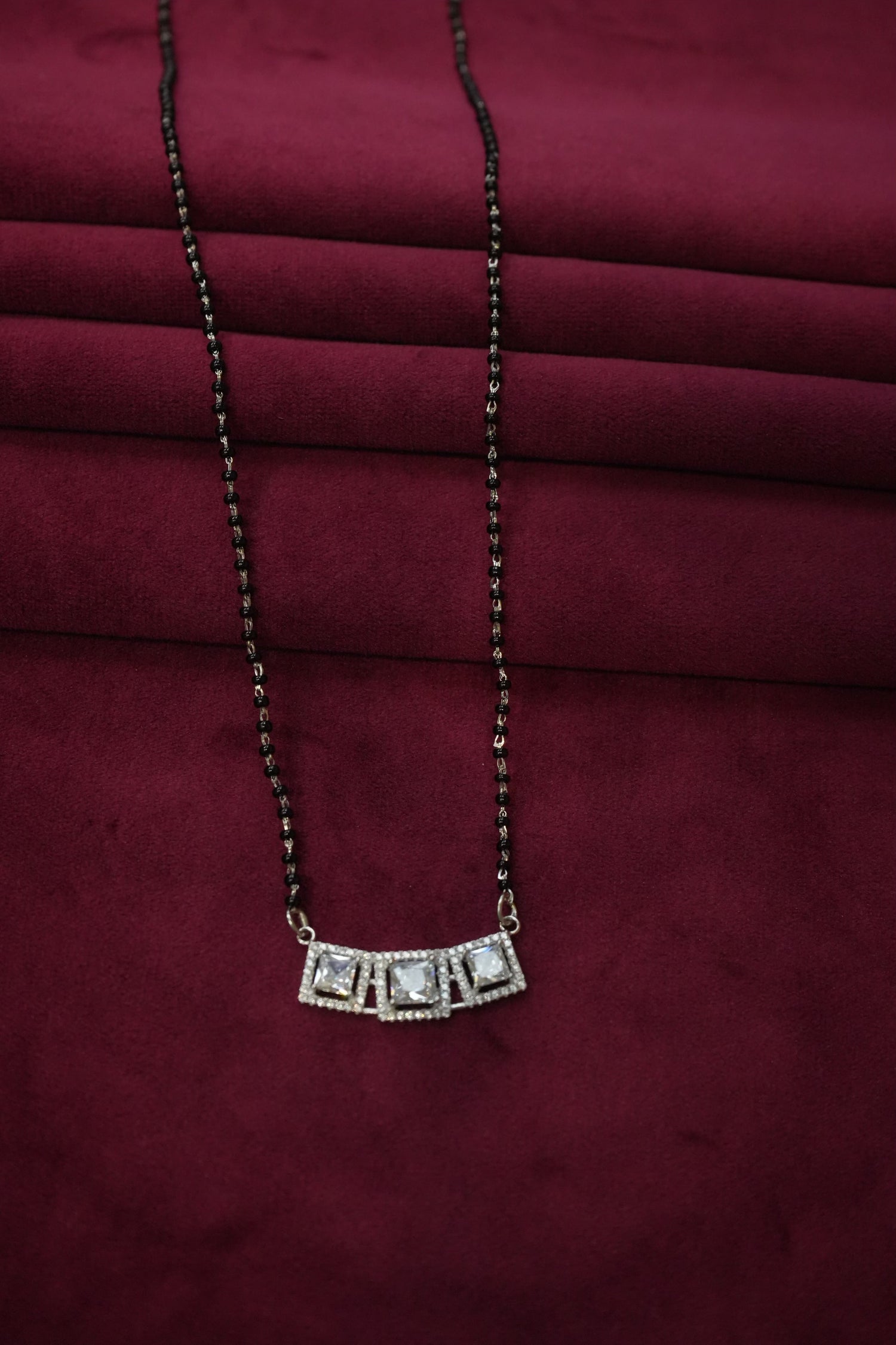 SILVER MANGALSUTRA MG017