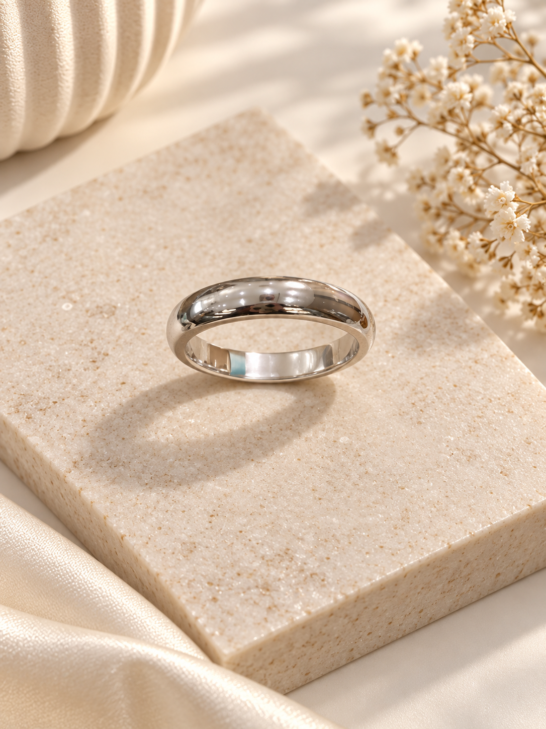 925 SILVER BAND SIZE 8 PB091
