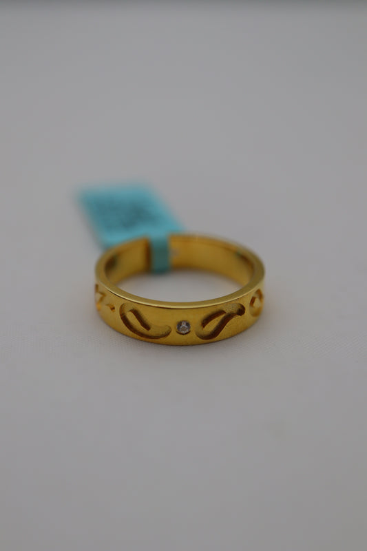 GOLD PLATED BAND SIZE 7 GPI101