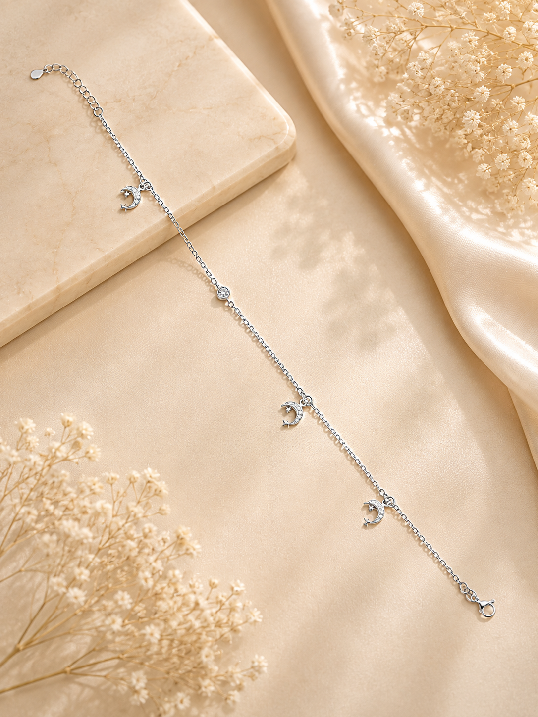 925 SILVER SINGLE ANKLET IA042