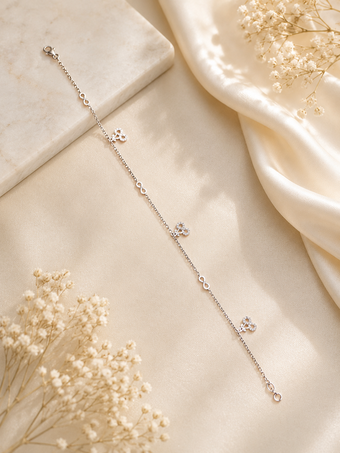 925 SILVER SINGLE ANKLET IA020