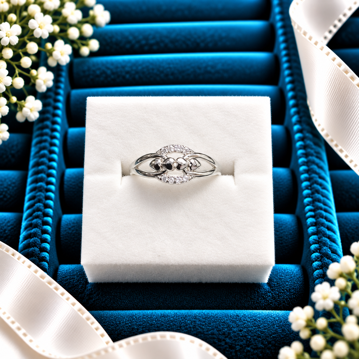 925 SILVER RING SIZE 5 GR121