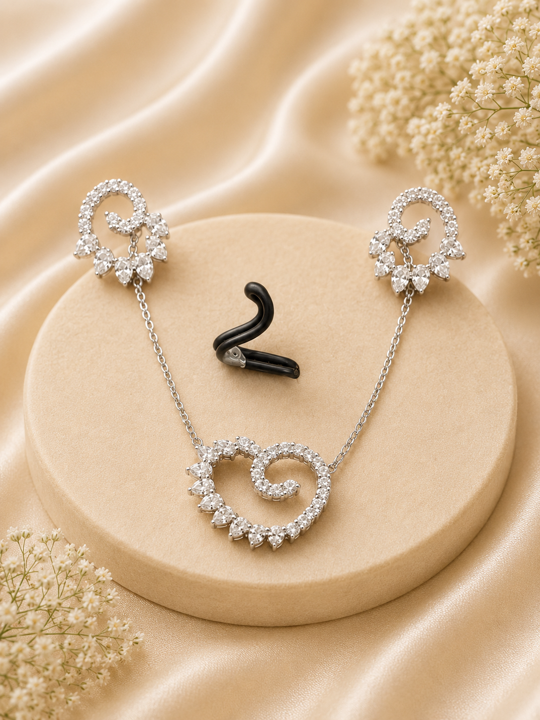 925 SILVER PENDANT SET WITH CHAIN PS079