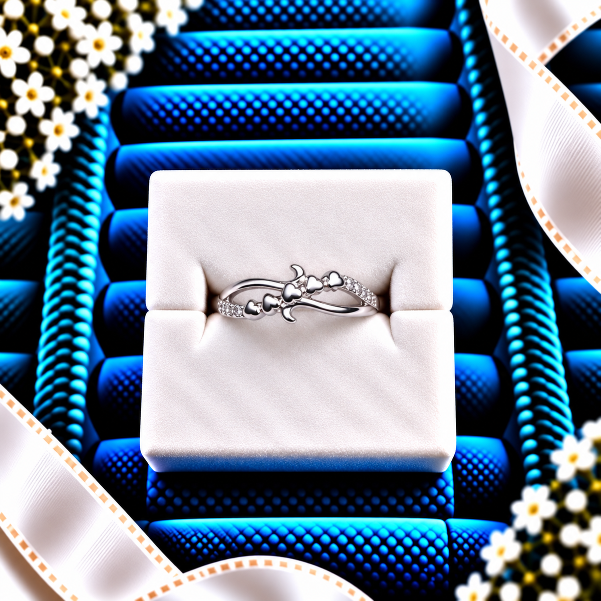 925 SILVER RING SIZE 6 GR213