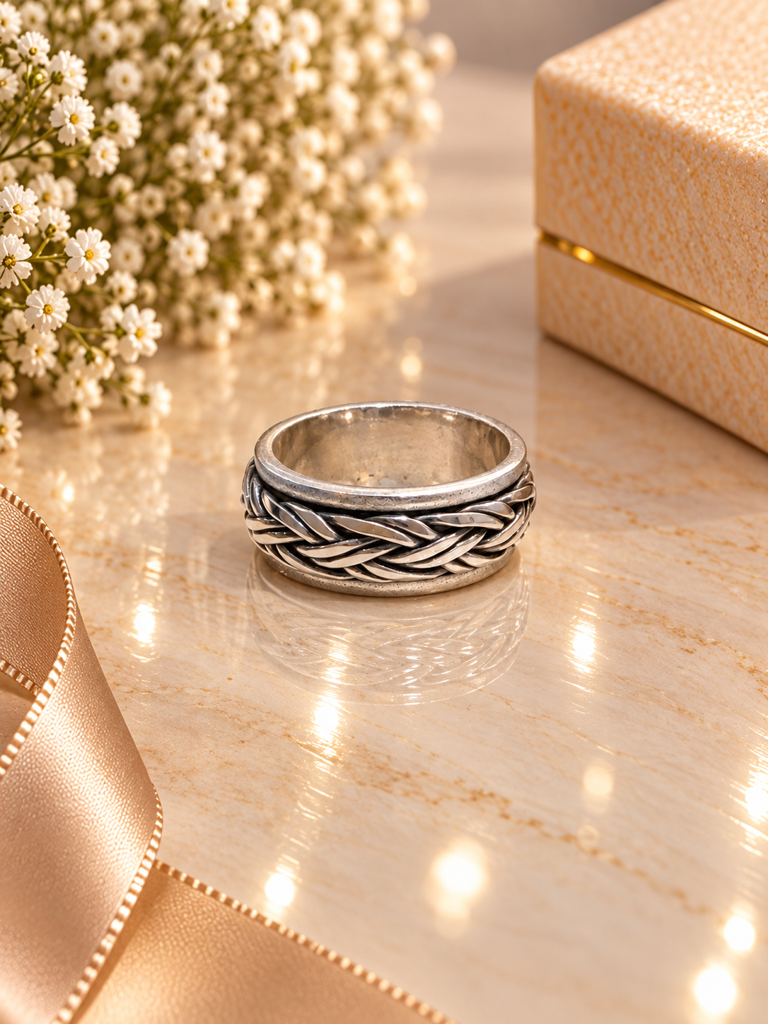 925 SILVER BAND SIZE 10 BR127