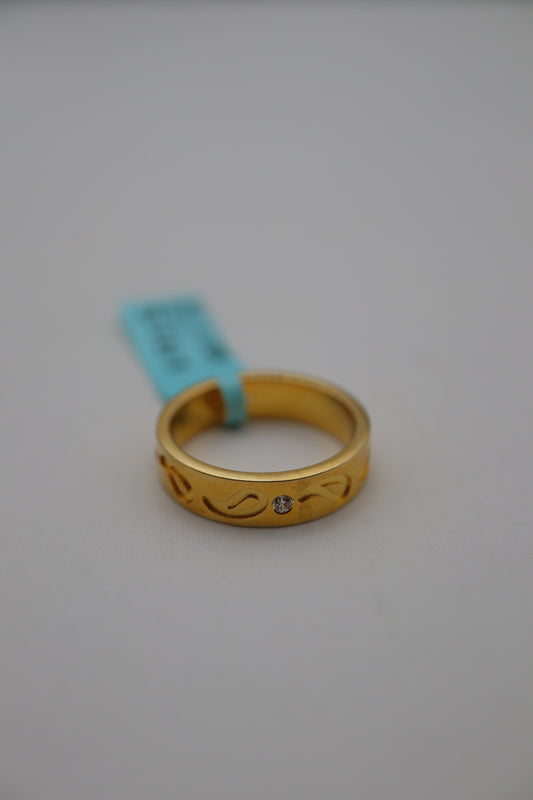 GOLD PLATED BAND SIZE 10 GPI120