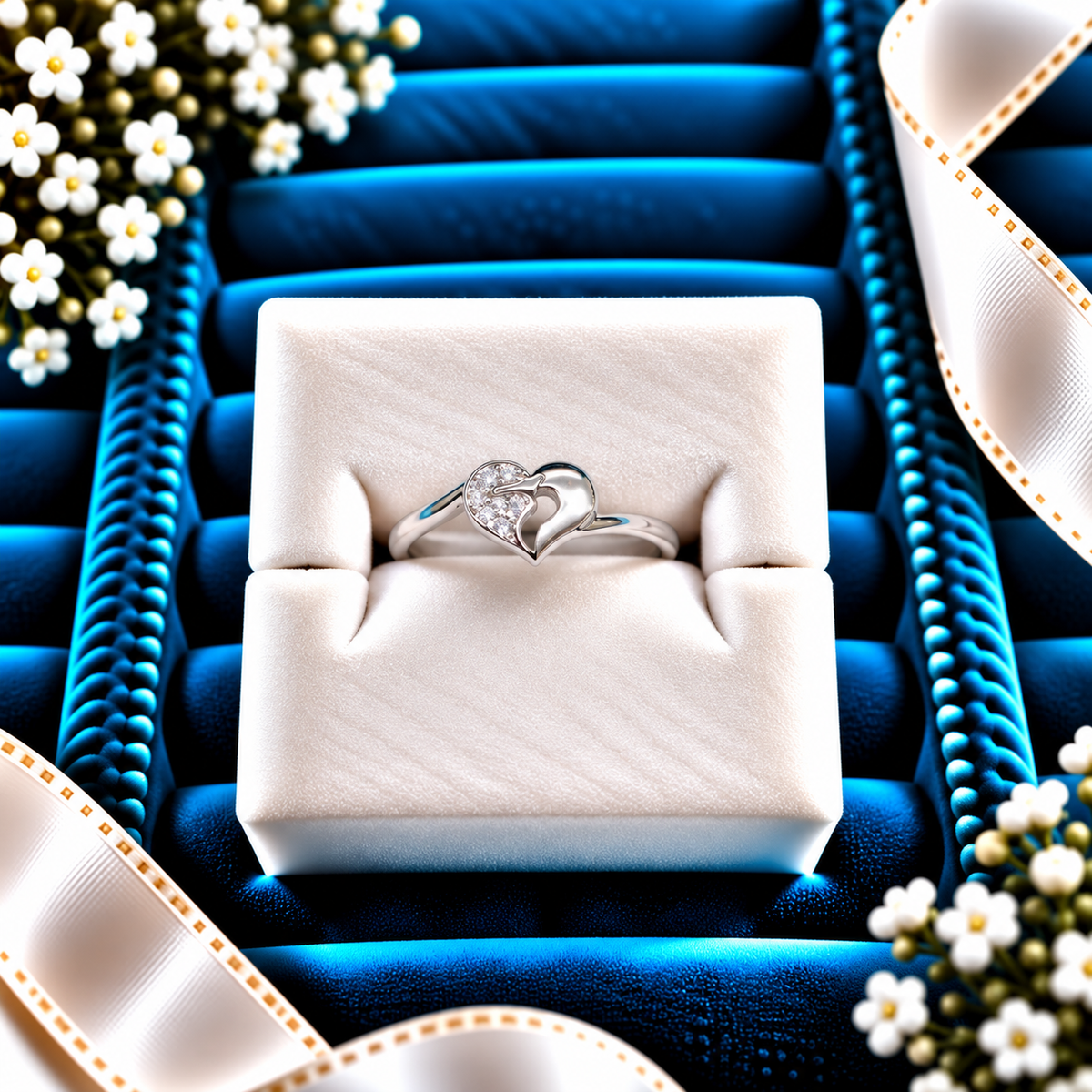 925 SILVER RING SIZE 8 GR631