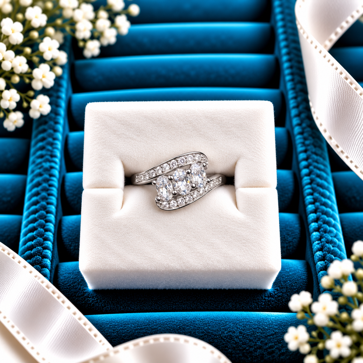 925 SILVER RING SIZE 5 GR188