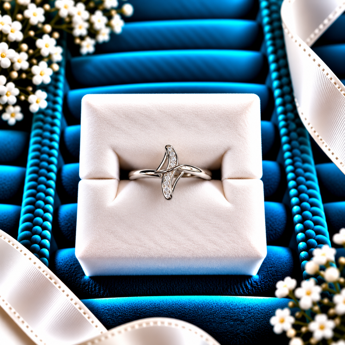 925 SILVER RING SIZE 6 GR280