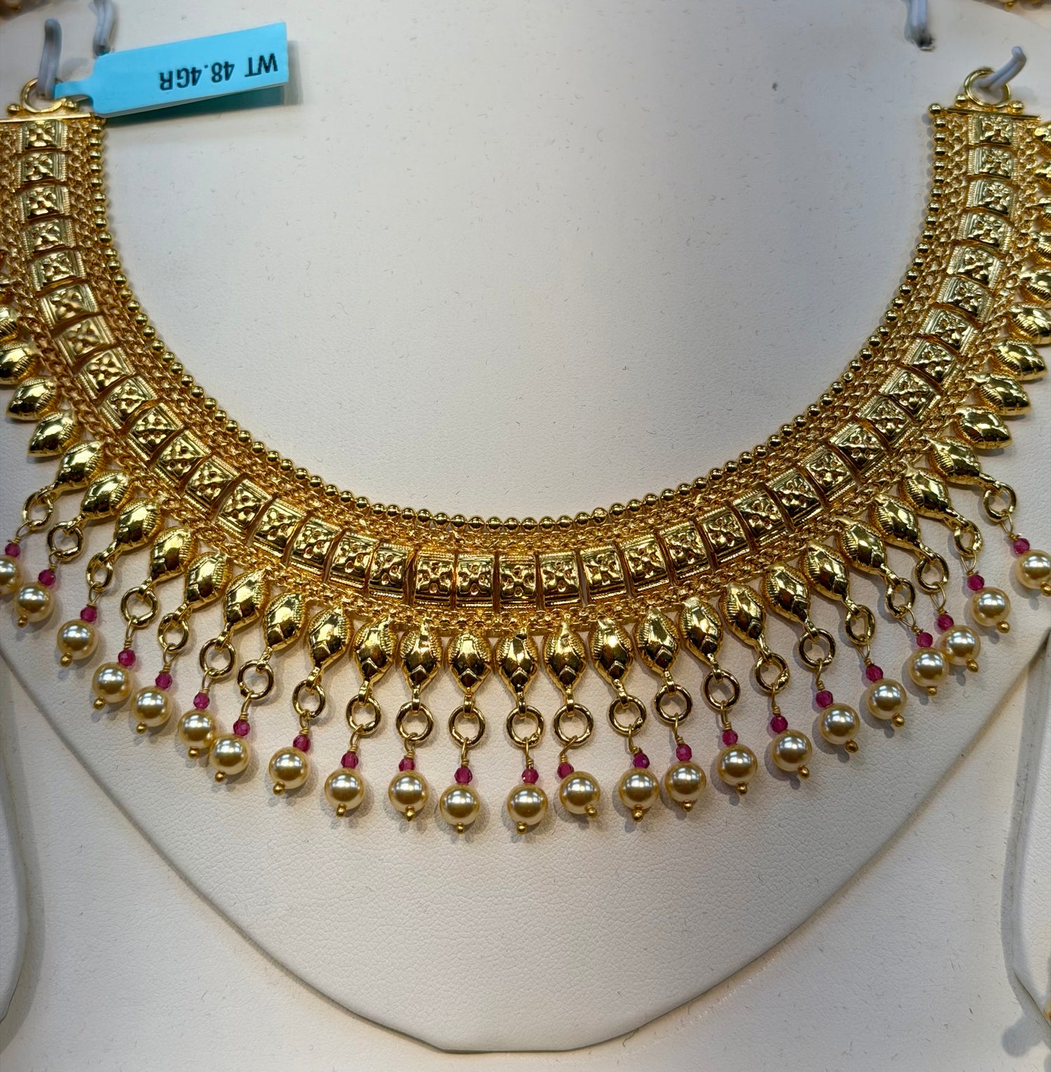 GOLD PLATED JHUMKI SET 48.4gr