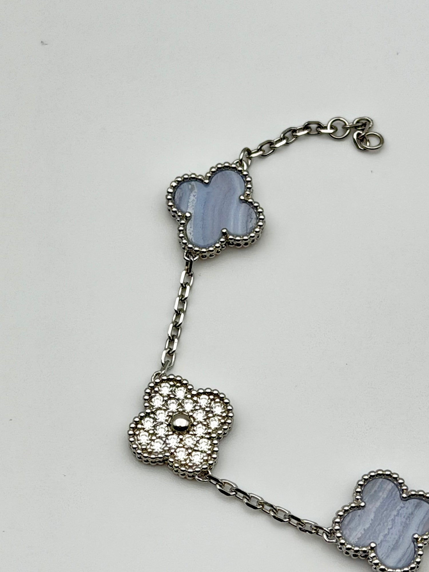 SILVER MOISSANITE BRACELET 5869