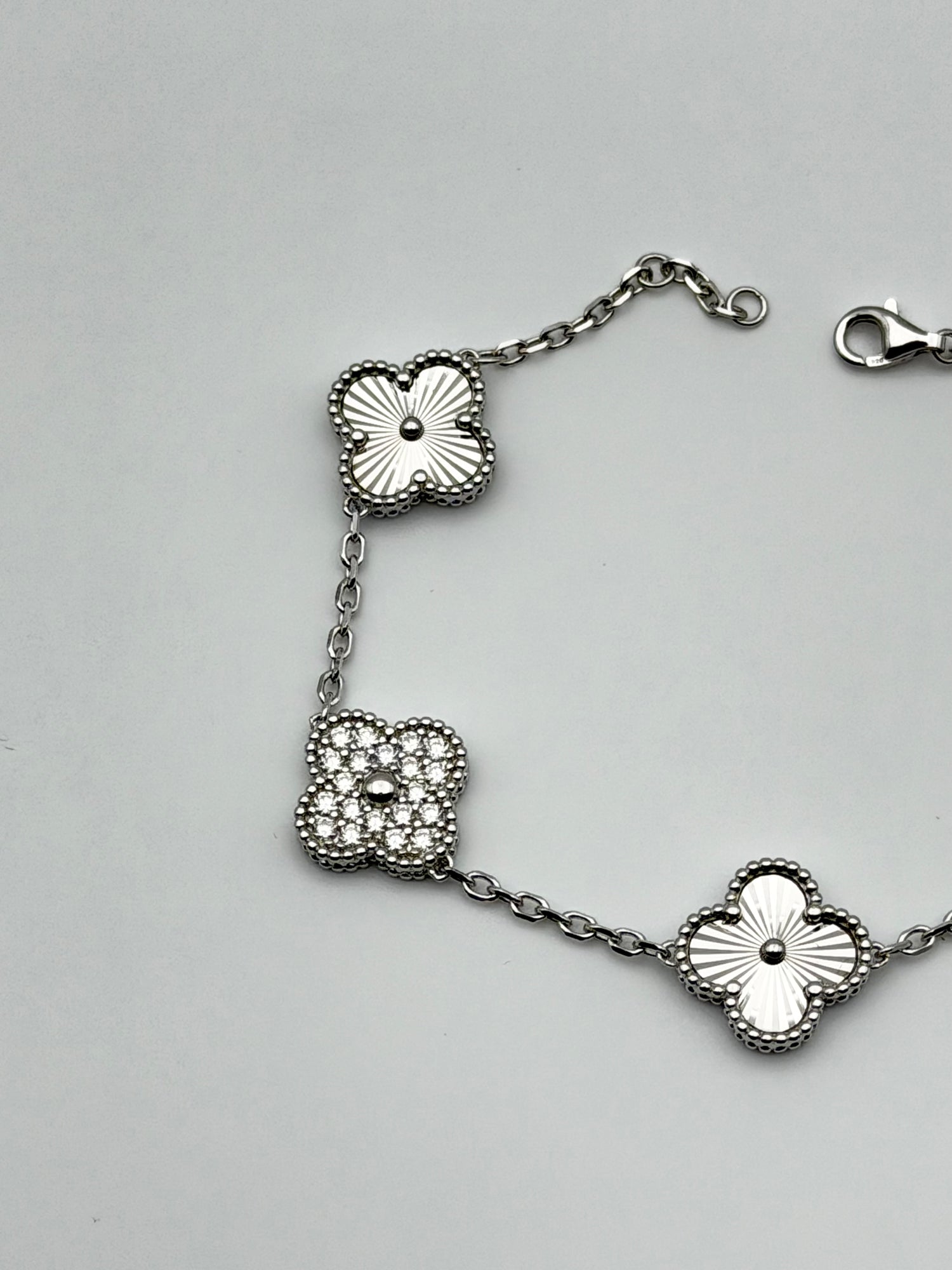 SILVER MOISSANITE BRACELET 5910