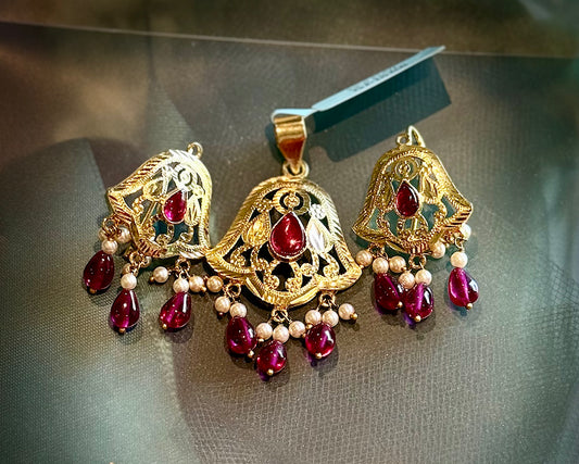 GOLD PLATE PENDANT SET GPI066