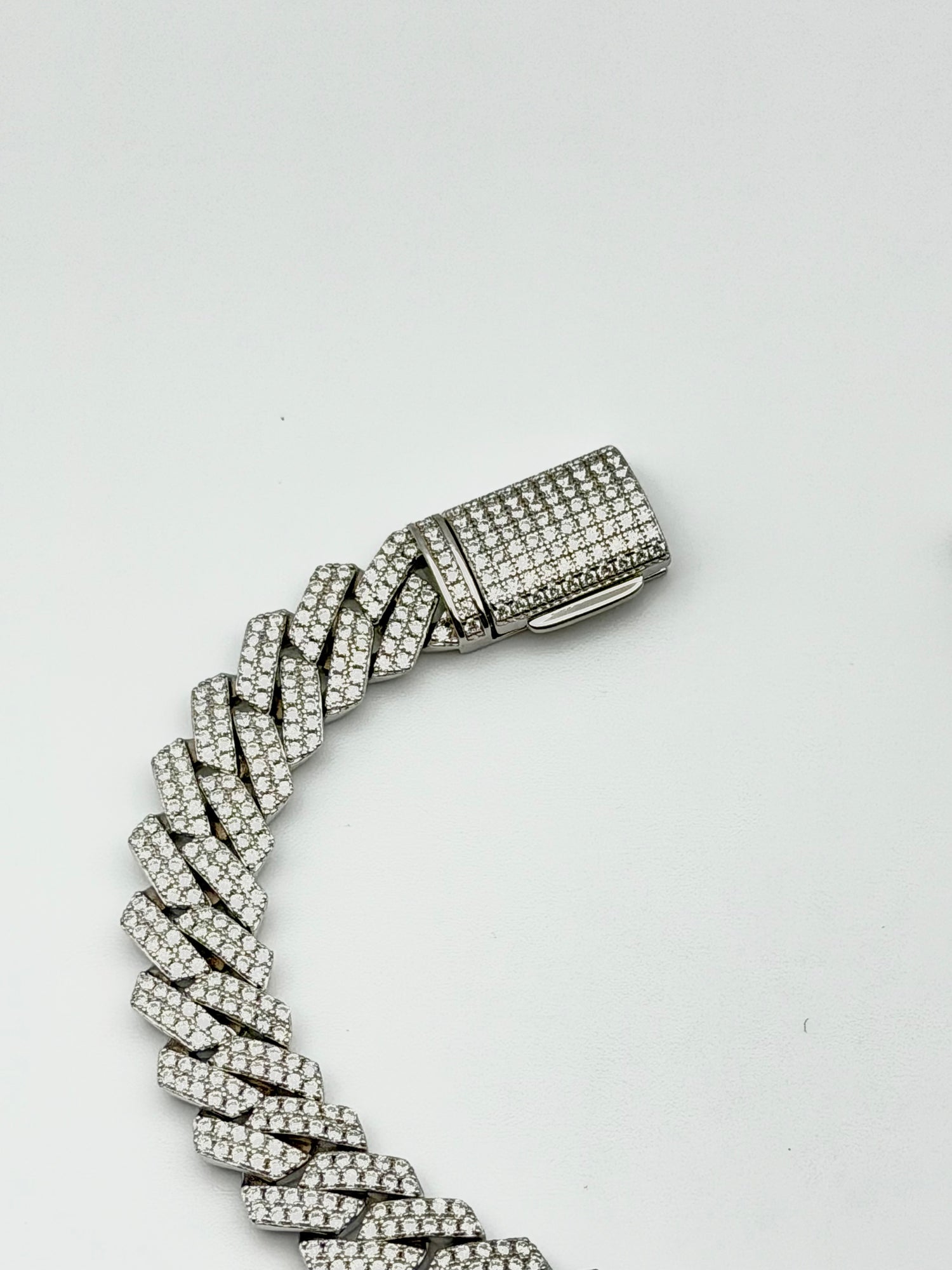 SILVER MOISSANITE ICED BRACELET 6003
