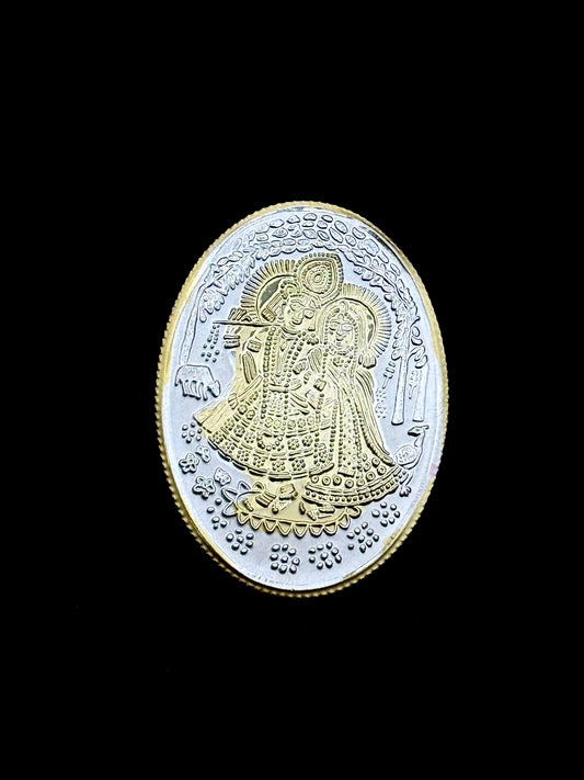 RADHA KRISHNA SILVER COIN SC006