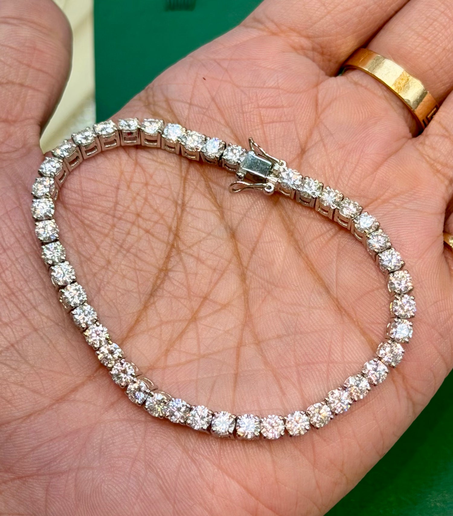 SILVER MOISSANITE TENNIS BRACELET