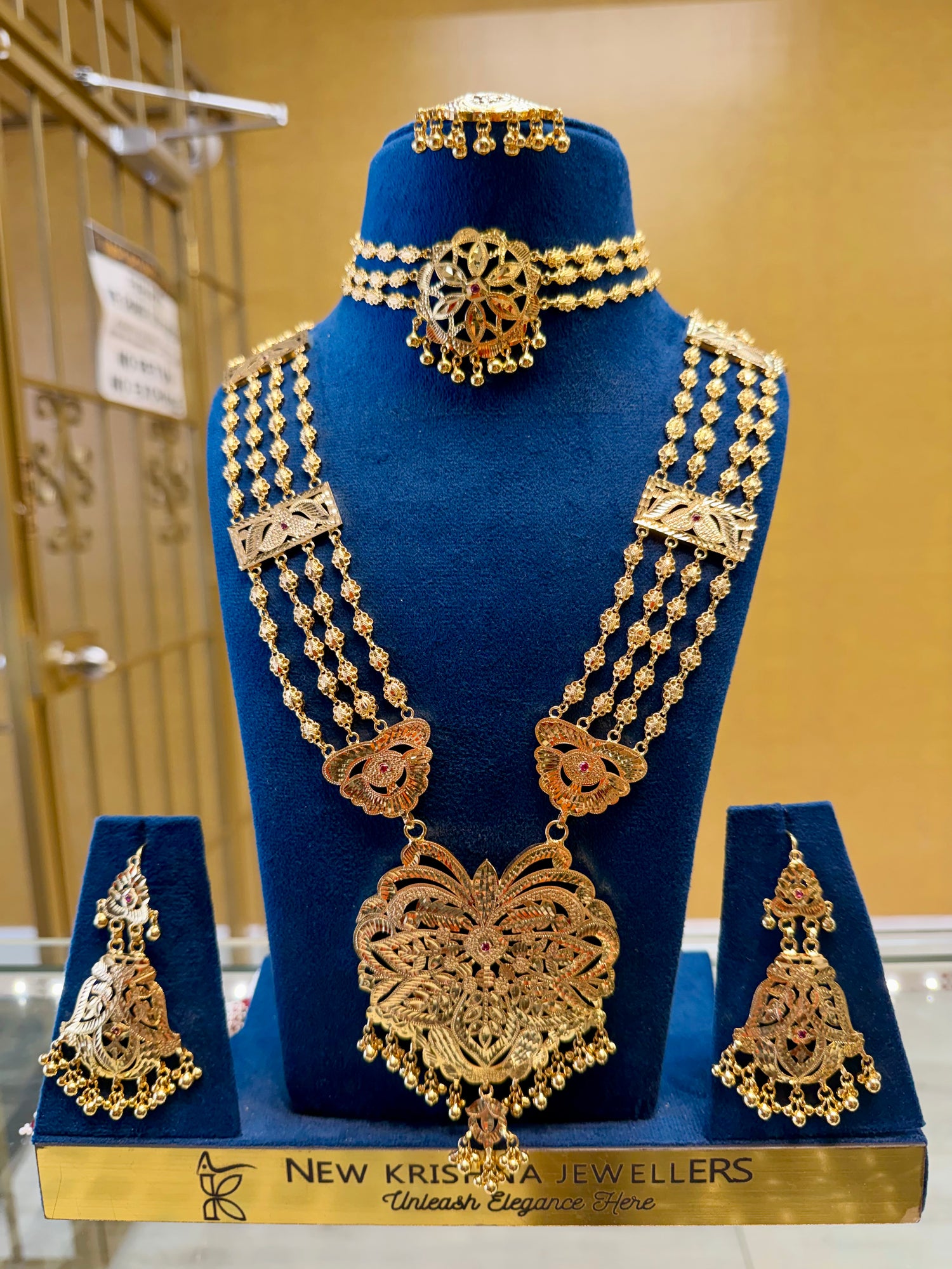 GOLD PLATED RANI HAAR 108.9gr