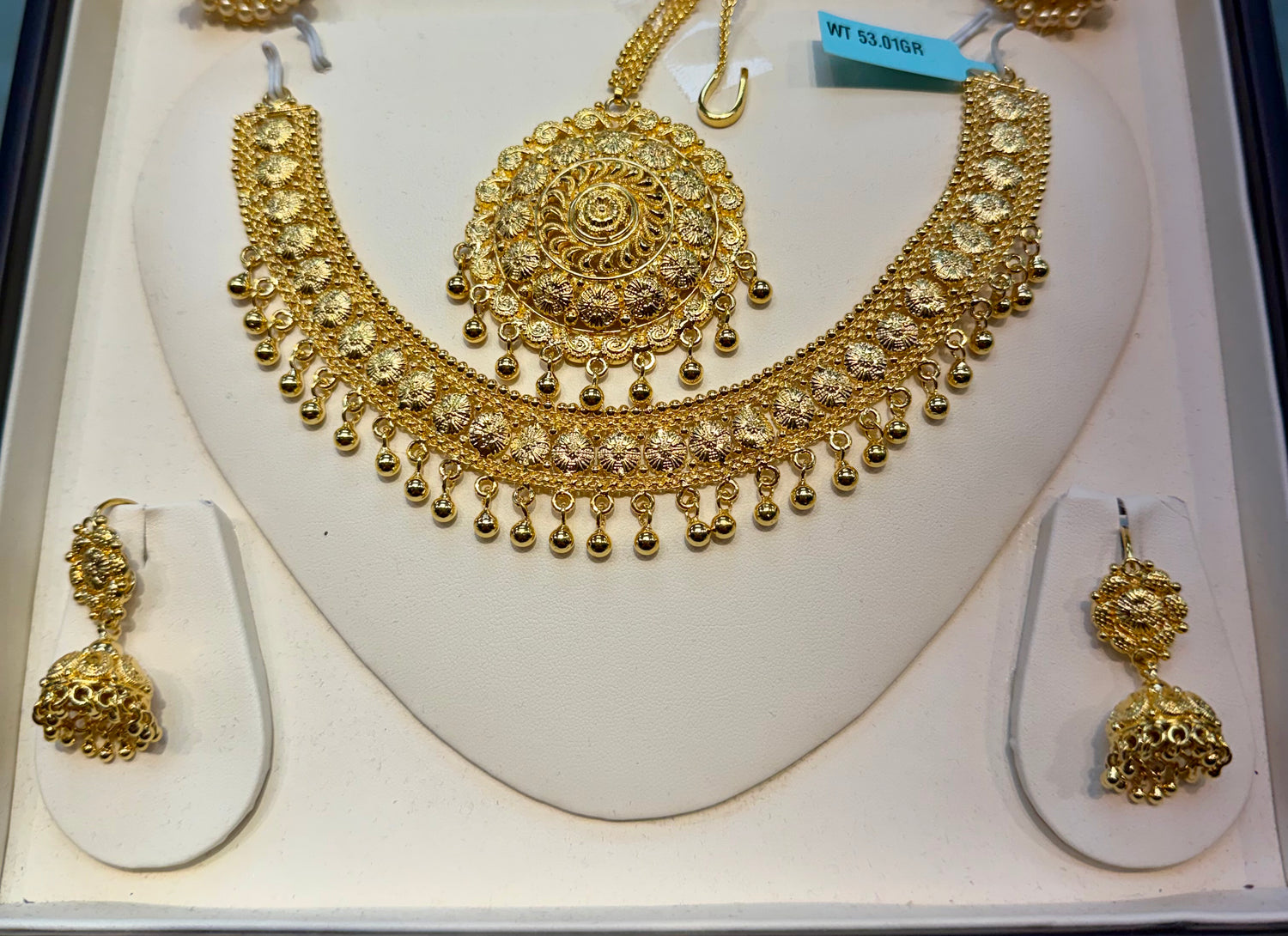 GOLD PLATED JHUMKI SET 53.1gr