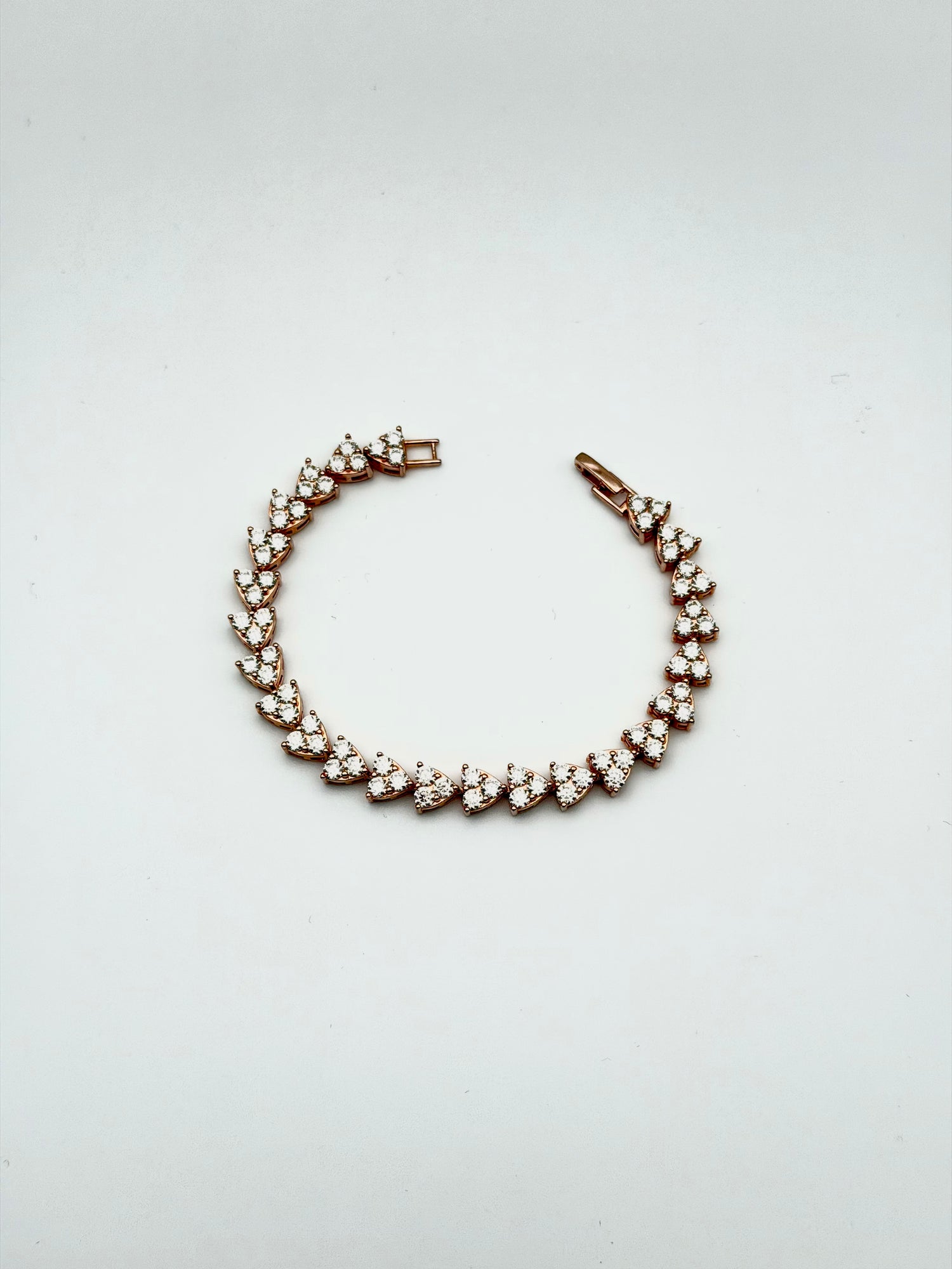 SILVER ROSEGOLD TENNIS MOISSANITE BRACELET MM003