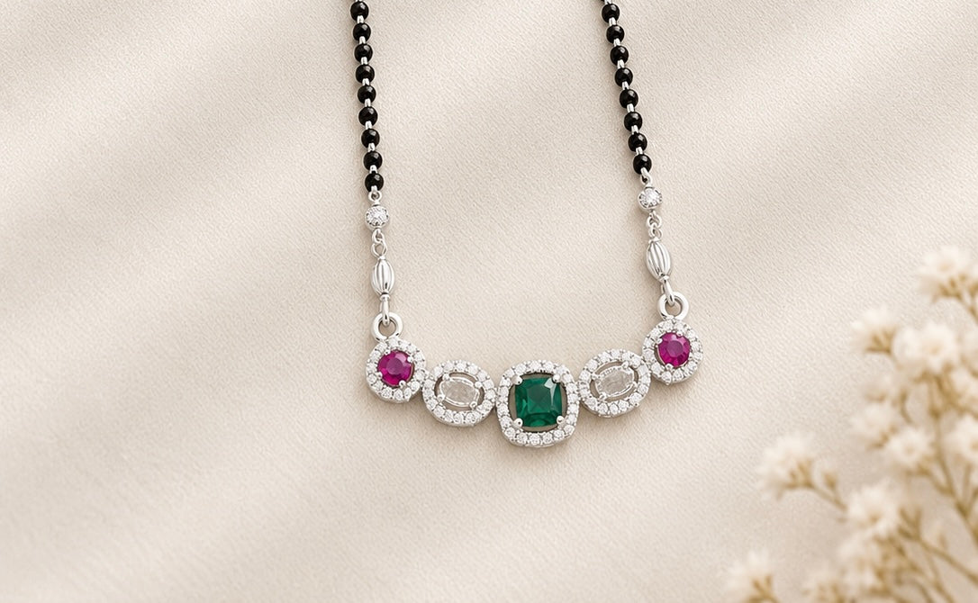 925 SILVER MANGALSUTRA MG007