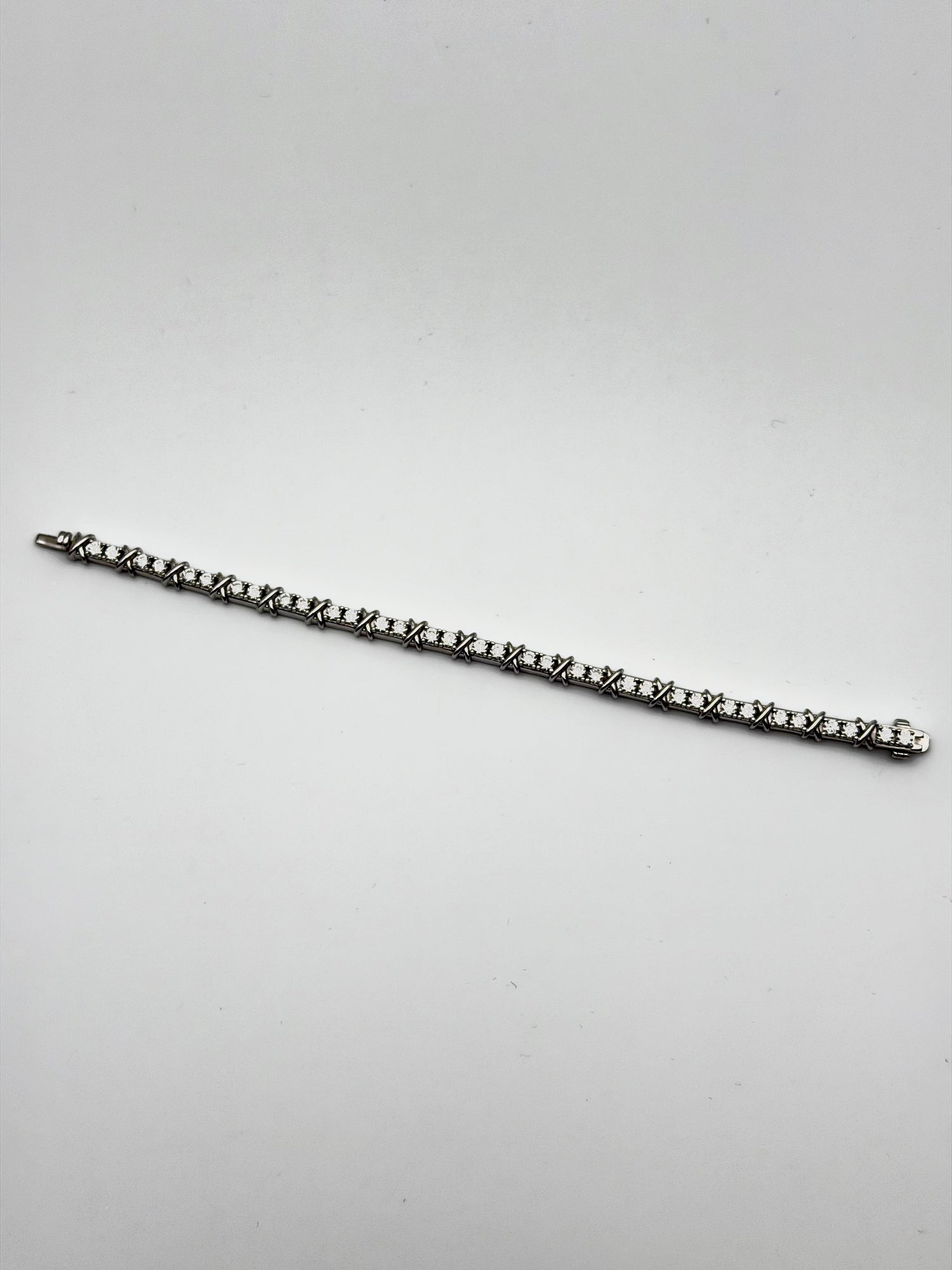 SILVER MOISSANITE TENNIS BRACELET 5976