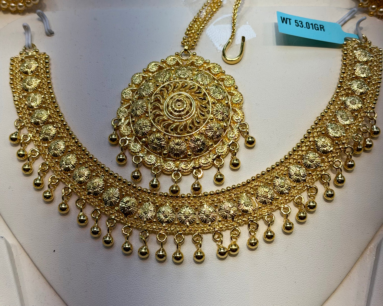 GOLD PLATED JHUMKI SET 53.1gr